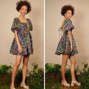 Sister Jane bluebells floral tapestry dress Sz Small